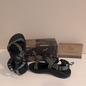 Chaco Z1 Ecotread Kids Size 12 Color Rio Green Sandals w/original packaging
